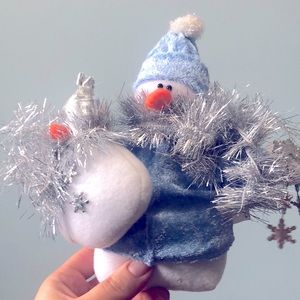 Plush Bean Bag Snowman